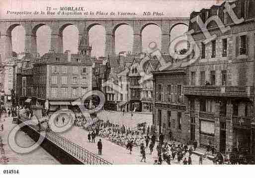 Ville de MORLAIX, carte postale ancienne
