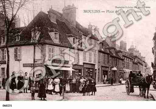 Ville de MOULINS, carte postale ancienne