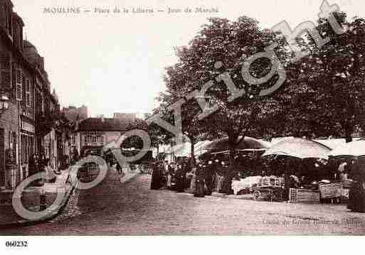 Ville de MOULINS, carte postale ancienne