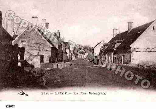 Ville de NARCY, carte postale ancienne