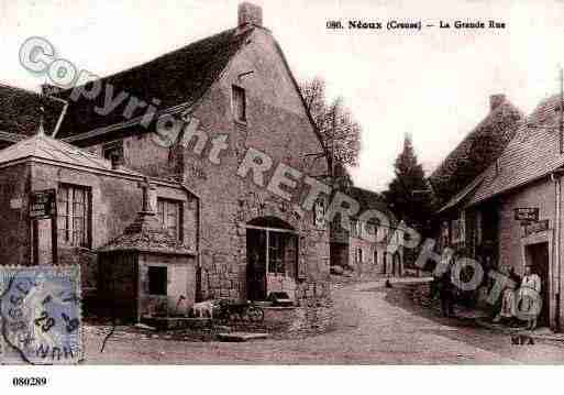 Ville de NEOUX, carte postale ancienne