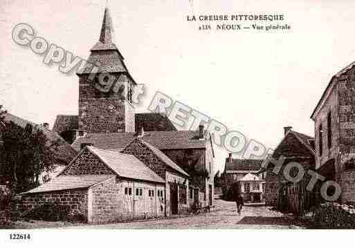 Ville de NEOUX, carte postale ancienne