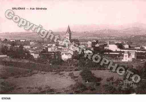 Ville de ORLIENAS, carte postale ancienne