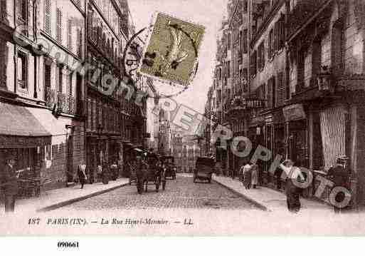 Ville de PARIS9, carte postale ancienne