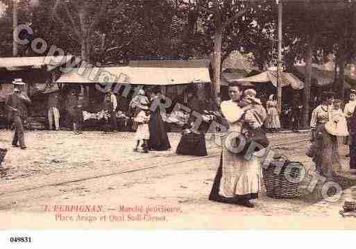 Ville de PERPIGNAN, carte postale ancienne