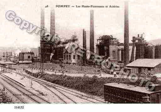 Ville de POMPEY, carte postale ancienne