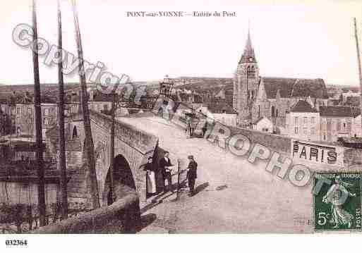 Ville de PONTSURYONNE, carte postale ancienne