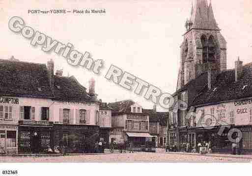 Ville de PONTSURYONNE, carte postale ancienne