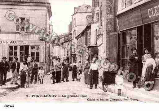 Ville de PONTLEVOY, carte postale ancienne