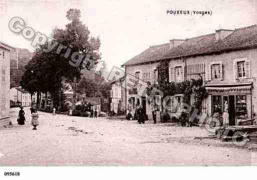 Ville de POUXEUX, carte postale ancienne