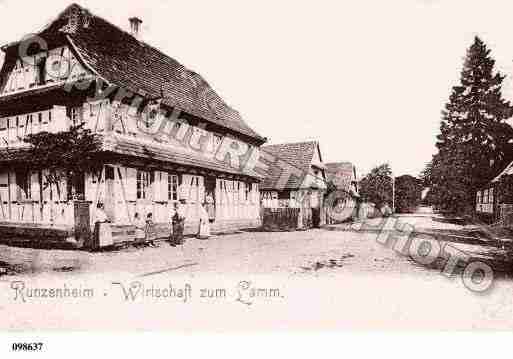 Ville de ROUNTZENHEIM, carte postale ancienne