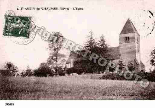 Ville de SAINTAUBINDESCHAUMES, carte postale ancienne