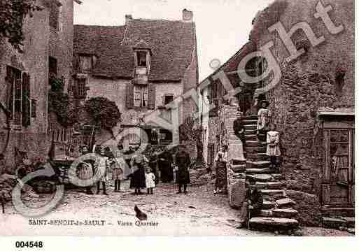 Ville de SAINTBENOITDUSAULT, carte postale ancienne