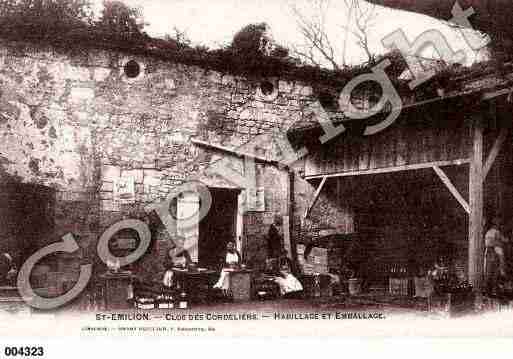 Ville de SAINTEMILION, carte postale ancienne