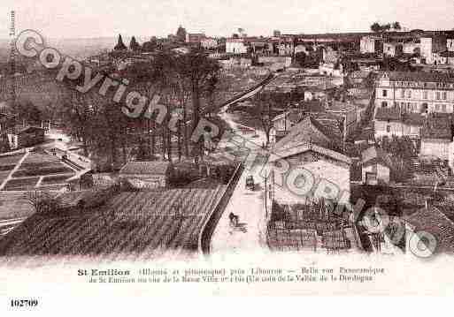 Ville de SAINTEMILION, carte postale ancienne