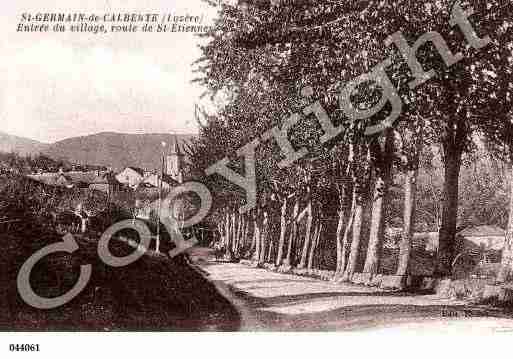 Ville de SAINTGERMAINDECALBERTE, carte postale ancienne