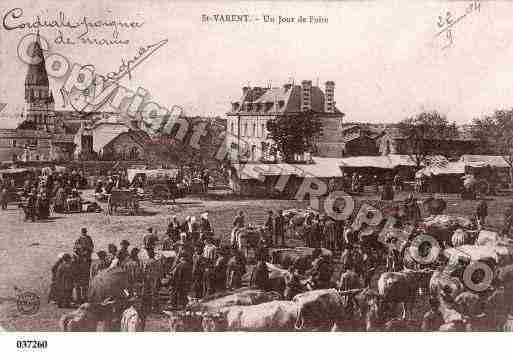 Ville de SAINTVARENT, carte postale ancienne