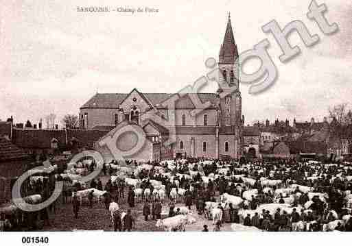 Ville de SANCOINS, carte postale ancienne