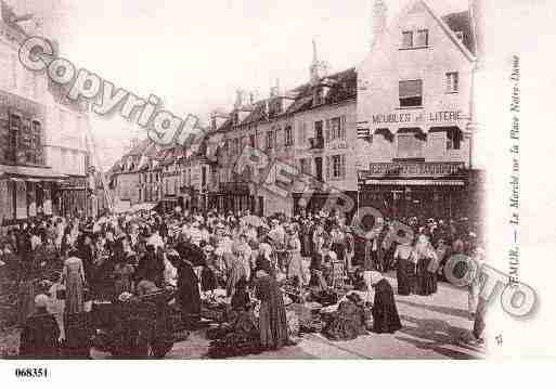 Ville de SEMURENAUXOIS, carte postale ancienne