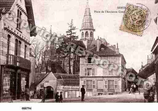 Ville de SEMURENAUXOIS, carte postale ancienne