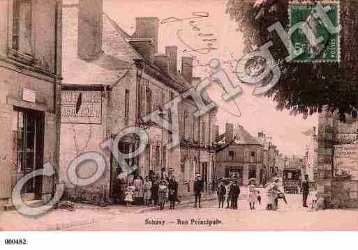 Ville de SONZAY, carte postale ancienne