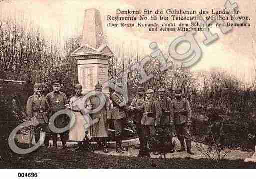 Ville de THIESCOURT, carte postale ancienne