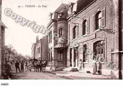 Ville de TRELON, carte postale ancienne