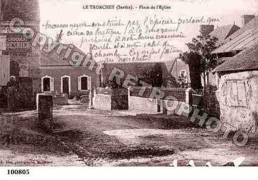 Ville de TRONCHET, carte postale ancienne