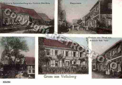 Ville de VOLKSBERG, carte postale ancienne