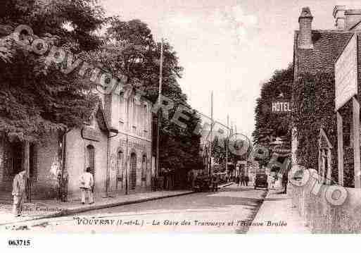 Ville de VOUVRAY, carte postale ancienne