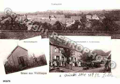Ville de WOELFLINGLESSARGUEMINES, carte postale ancienne