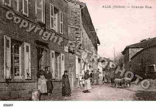 Ville de ALIX, carte postale ancienne