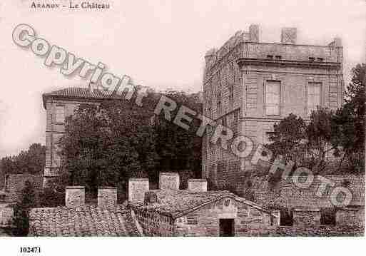 Ville de ARAMON, carte postale ancienne