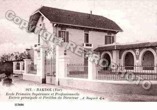 Ville de BANDOL, carte postale ancienne