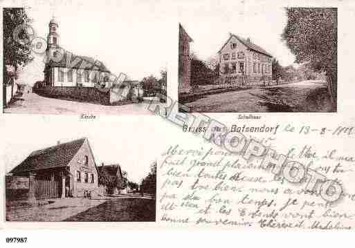 Ville de BATZENDORF, carte postale ancienne