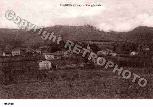 Ville de BLANDIN, carte postale ancienne