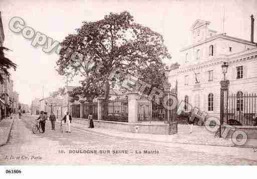 Ville de BOULOGNEBILLANCOURT, carte postale ancienne