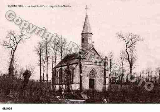 Ville de BOURTHES, carte postale ancienne