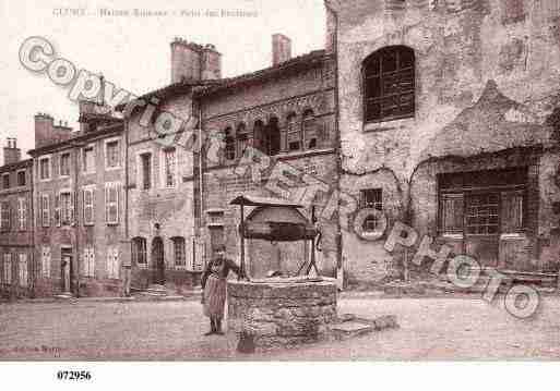 Ville de CLUNY, carte postale ancienne