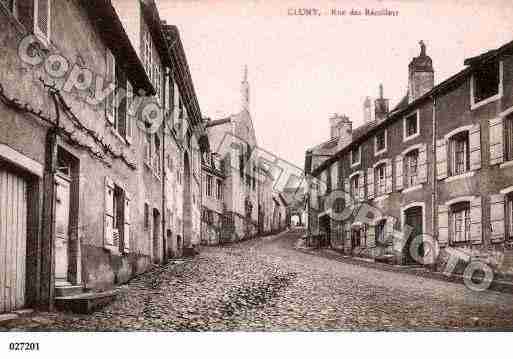 Ville de CLUNY, carte postale ancienne