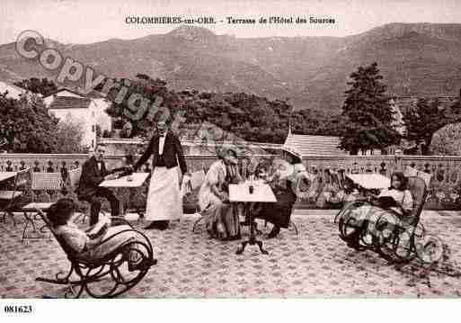 Ville de COLOMBIERESSURORB, carte postale ancienne