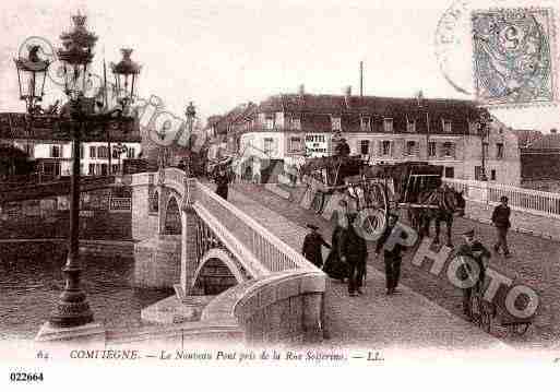 Ville de COMPIEGNE, carte postale ancienne