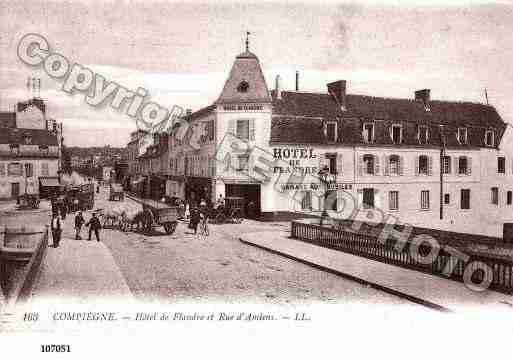 Ville de COMPIEGNE, carte postale ancienne