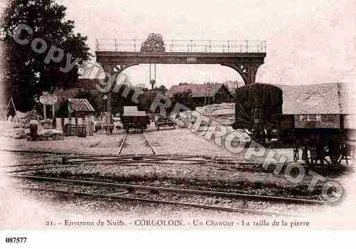 Ville de CORGOLOIN, carte postale ancienne