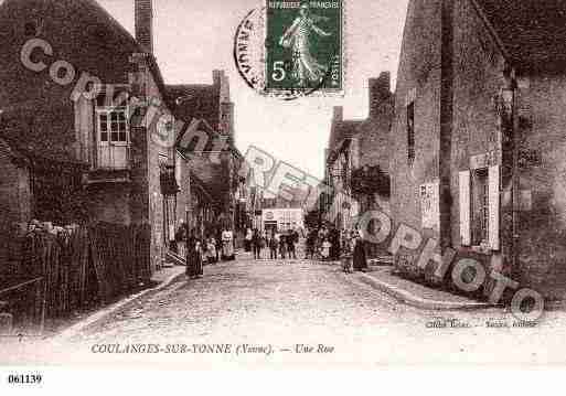 Ville de COULANGESSURYONNE, carte postale ancienne