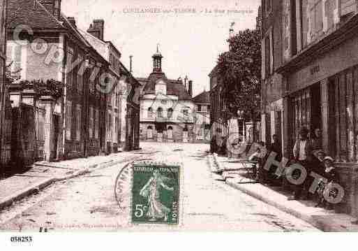 Ville de COULANGESSURYONNE, carte postale ancienne