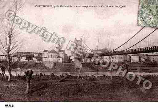 Ville de COUTHURESSURGARONNE, carte postale ancienne