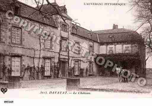 Ville de DAVAYAT, carte postale ancienne