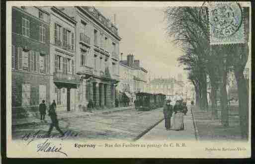 Ville de EPERNAY, carte postale ancienne