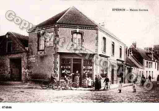 Ville de EPERNON, carte postale ancienne